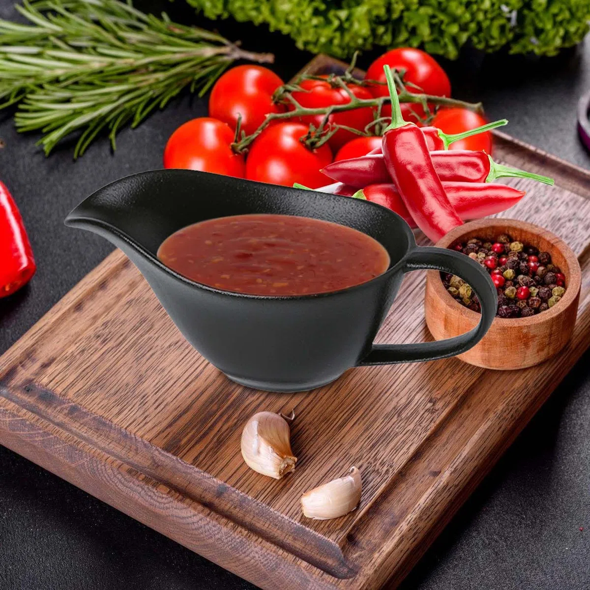 Contenitore per salsa in porcellana, 280 ml, per salse, con manico, salsa con beccuccio per labbra, ciotola da portata adatto per salsa, crema, condimenti per insalata, brodo di latte, succo di