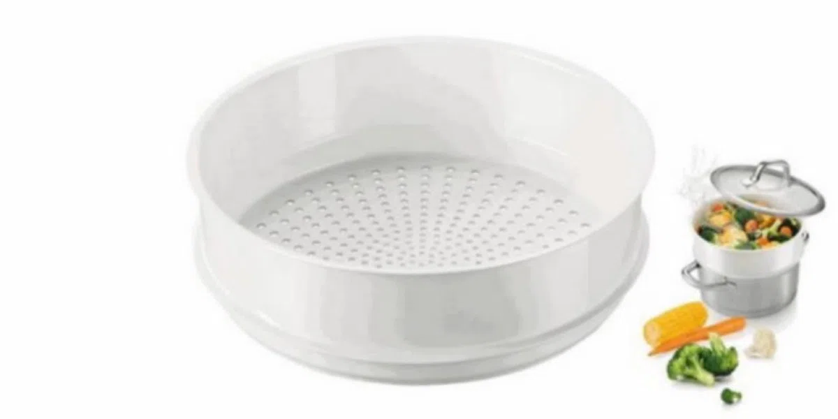 Tescoma 423010 Cestello per Cottura a Vapore, Plastica