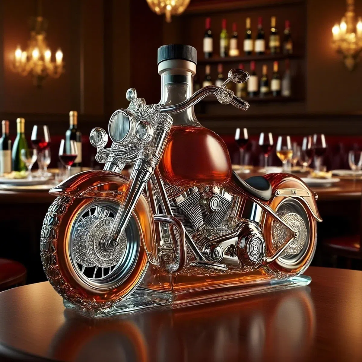 Decanter In Bicchieri Motociclisti, Bottiglia Di Whisky Aeratore Di Motociclistico, Distributore Di Liquori Di Bottiglia Da Bevanda Per Uomini Amanti Della Moto