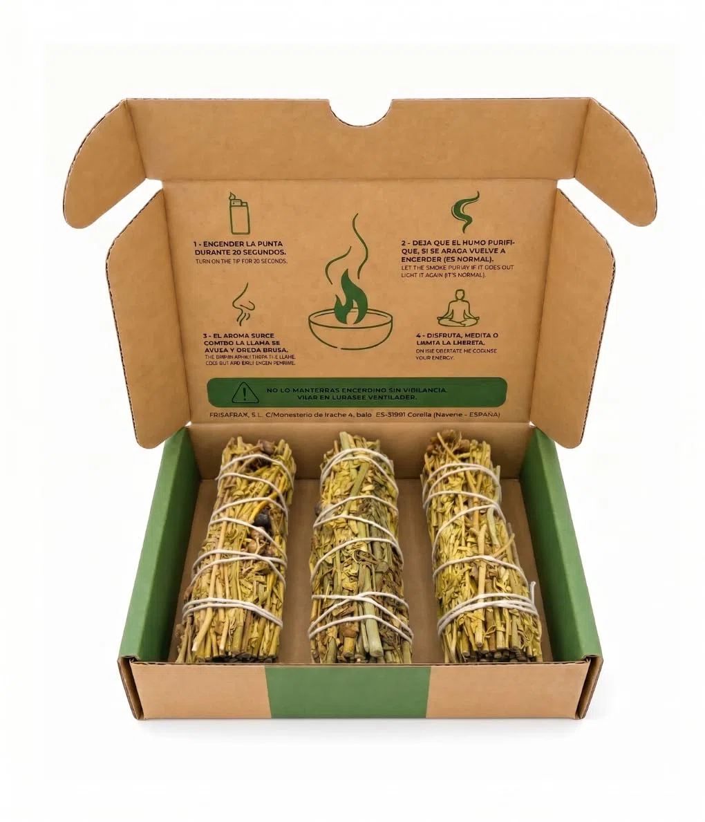 SALVIA | Smudge Ruta 10cm 3 Pezzi | Incenso Naturale | Aroma Intenso Tradizionale per Uso Aromatico