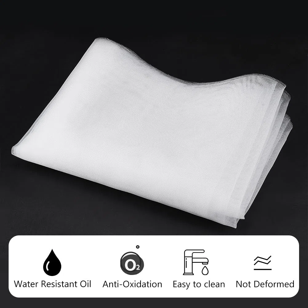 BENECREAT 40 x 400 cm, tessuto a rete in nylon con filtro a maglia fine da 30 micron, colore bianco, filtro a rete in nylon per vernice, birra domestica, spessore 0,4 mm