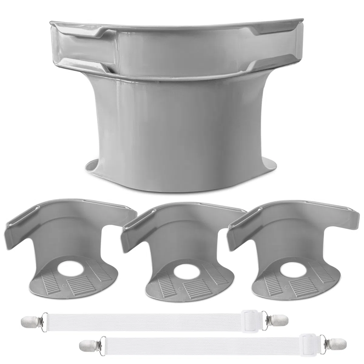 Ferma Lenzuola x Angoli, in Regalo 2 Elastici per Lenzuola – Set Completo con 4 Ferma Angoli Antiscivolo + 2 Elastici Regolabili con Clip Metalliche per Bloccare Le Lenzuola al Materasso.