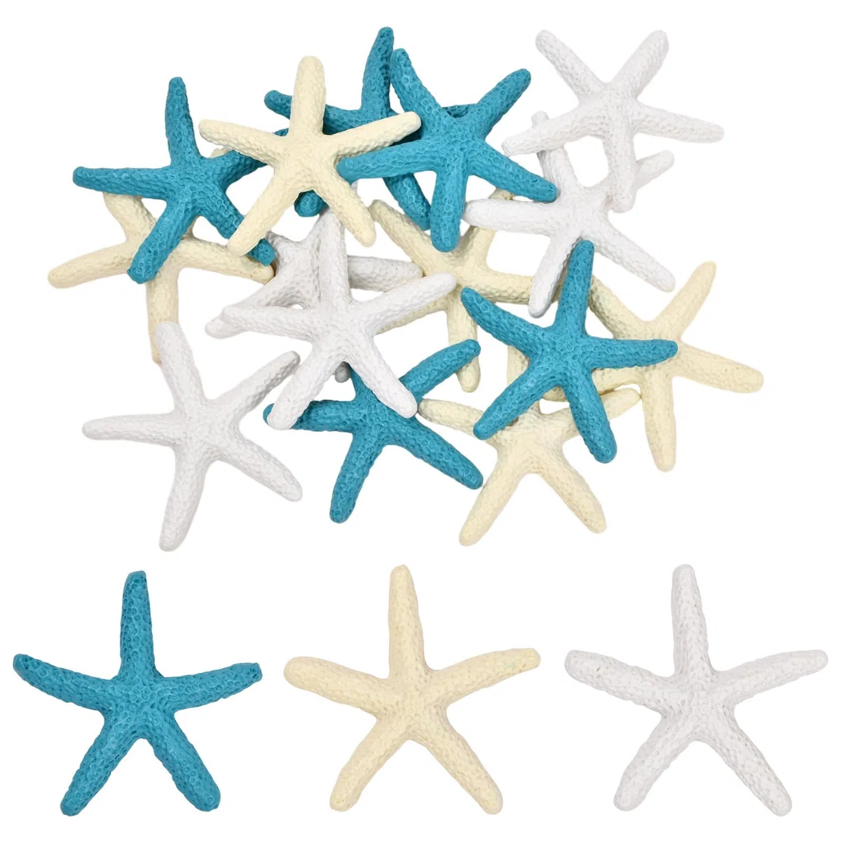 15 Pezzi Stelle Marine Decorative, Stella Marina in Resina, Decorazioni Miniature