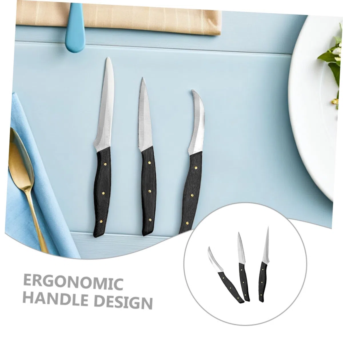 Ciieeo Coltello da Intaglio in Acciaio Inossidabile per Frutta e Verdura, Facile da Usare Design Moderno per Ristorante e Hotel