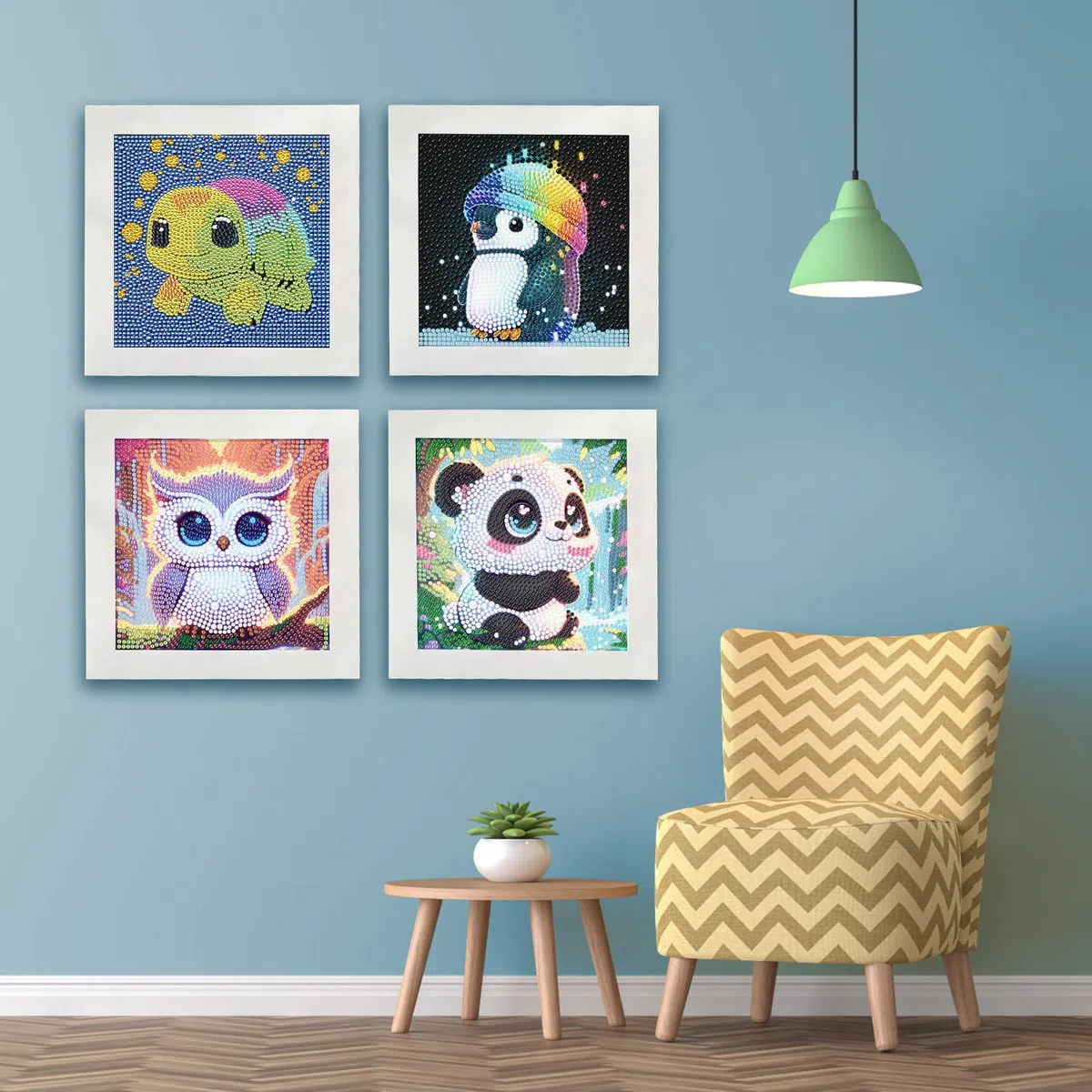 SZSMW Set da 6 Pezzi Diamond Painting Bambina - 15 * 15cmPittura Diamante - Diamond Painting Bambini - Decorazioni Creative Fai-Da-Te, Regali di Compleanno per Ragazzi E Ragazze (6-12 Anni)