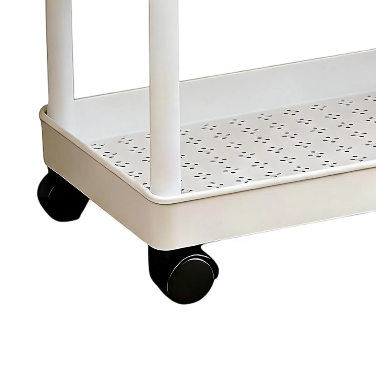 Carrello Con Rotelle A 2 Livelli, Scaffale Mobile Con Ruote, Carrello Multiuso Con Struttura In Metallo Resistente, Scaffale Versatile, Organizer Per La Casa Con Design Scorrevole E Scorrevole, Carrel