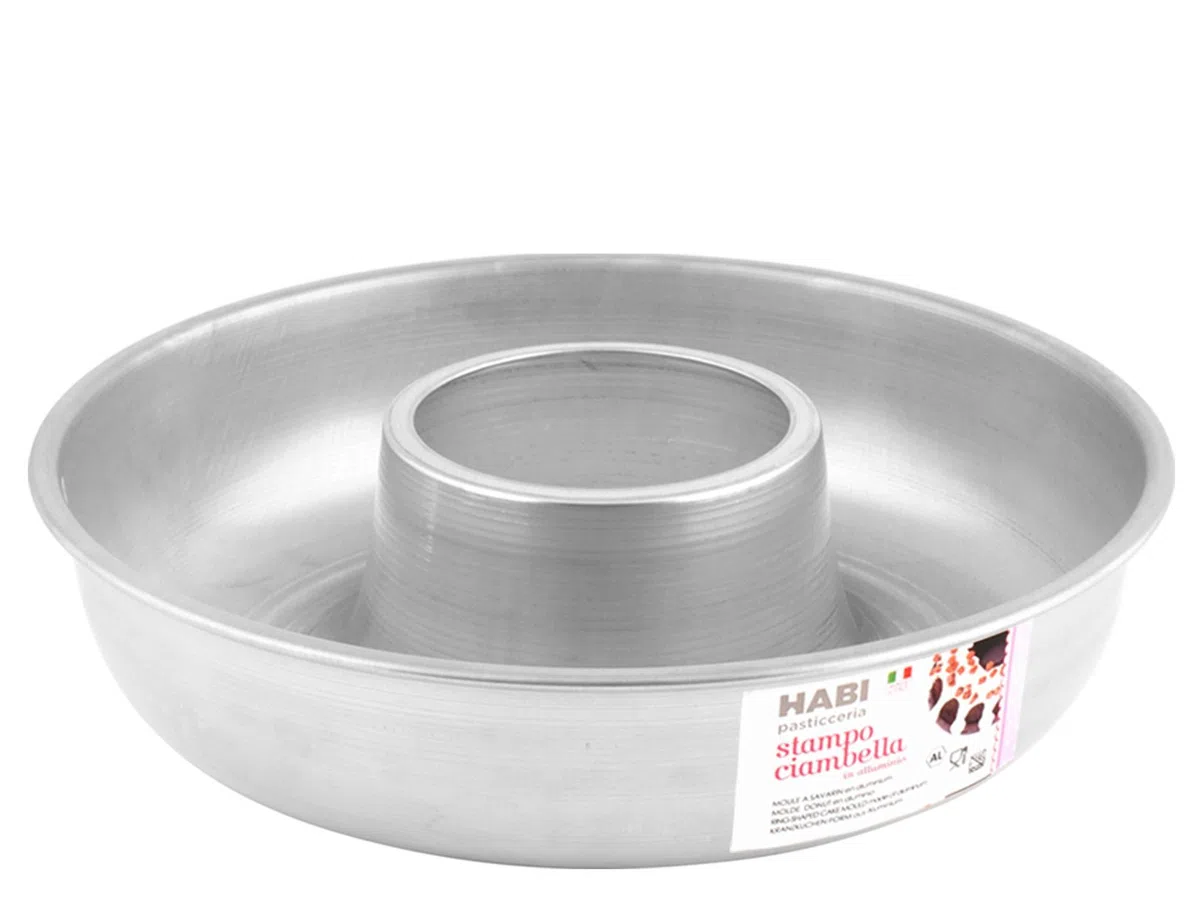 Habi Stampo Stampo per Ciambella, Alluminio, Grigio, 34 x 34 x 8 cm