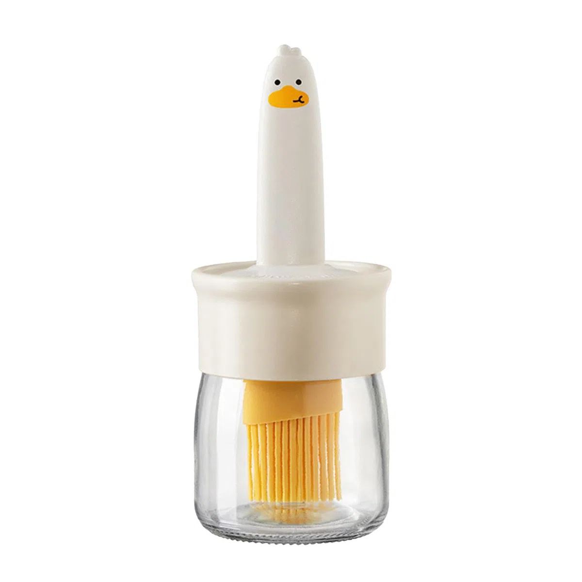 Dispenser di Olio d'oliva con Pennello | Bottiglia di Olio D'oliva con Spazzole | Dispenser per la misurazione 'Olio Resistenza alle Alte Temperature, Comodo stoccaggio, Design a Immersione