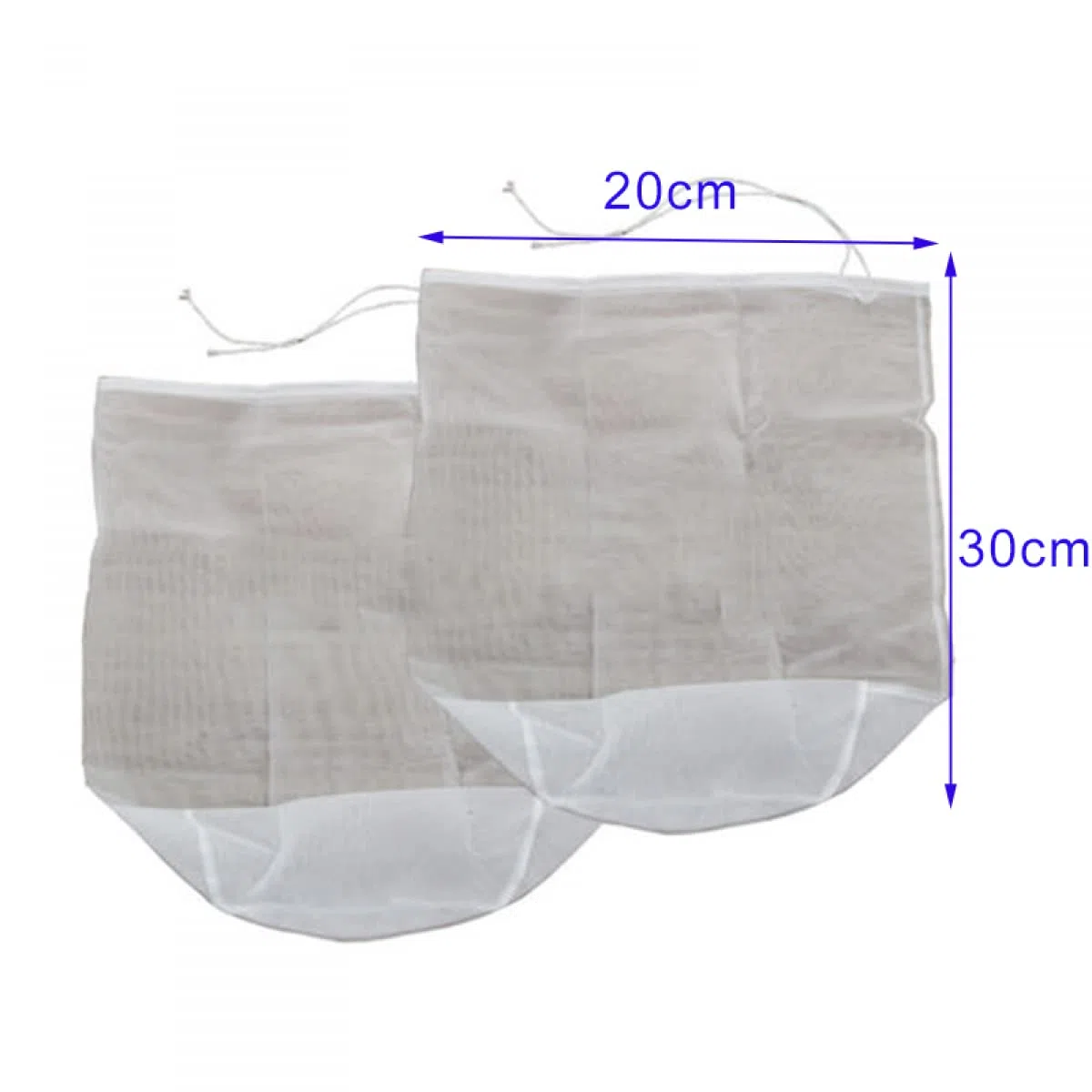DAZZLEEX 2 sacchetti filtranti in nylon da 100 , 20 x 30 cm, a rete fine