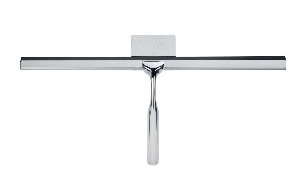 WENKO Terni Terni Jumbo - lavavetri doccia con attacco a parete da attaccare, metallo, 40 x 17 x 3,5 cm, cromato
