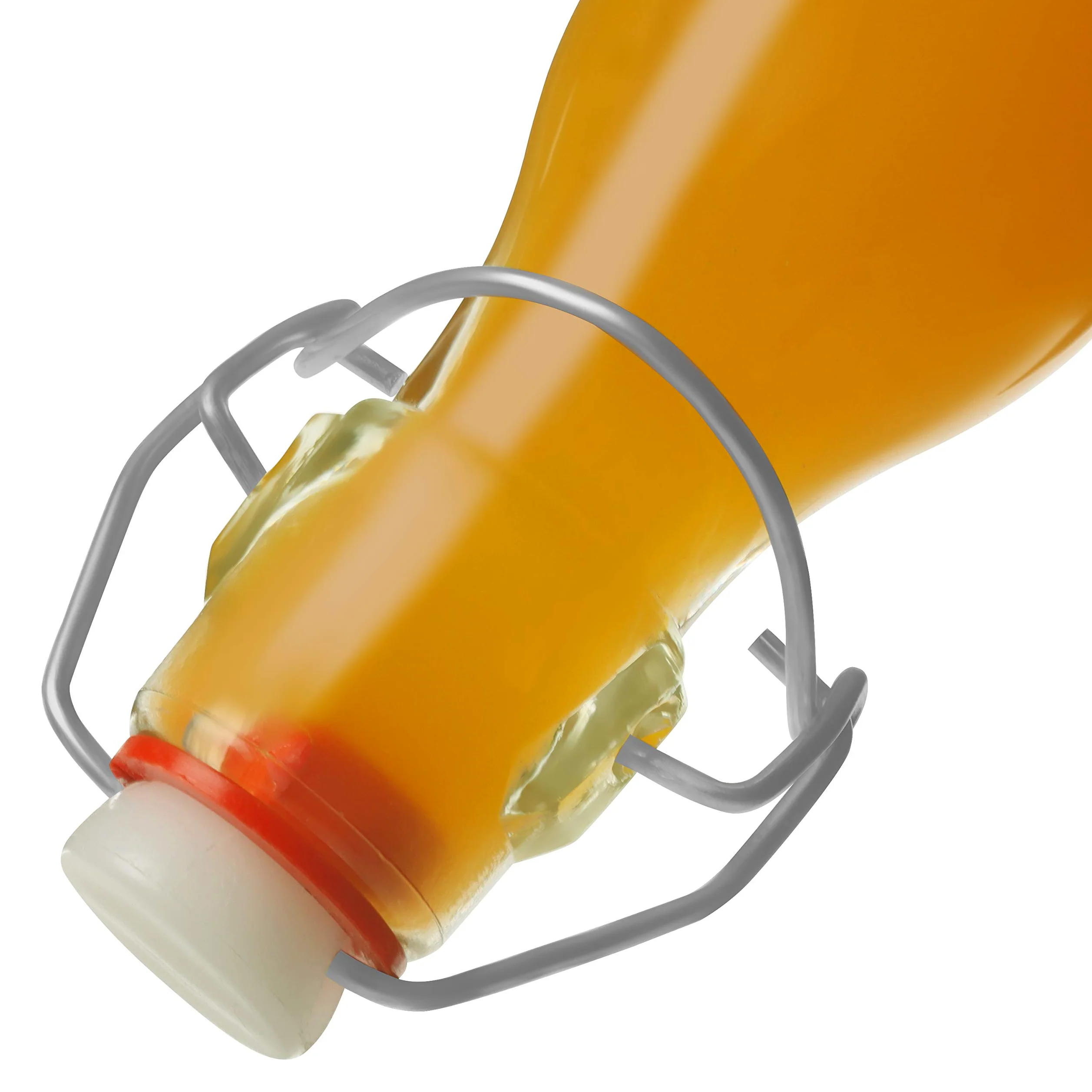 Kurtzy 12pz Bottiglia Vetro con Tappo a Clip Ermetico - Bottigliette Vetro 100 ml - Bottiglie di Vetro per Acqua con Chiusura a Scatto - Bottigliette Vetro per Liquori, Bevande ed Olio