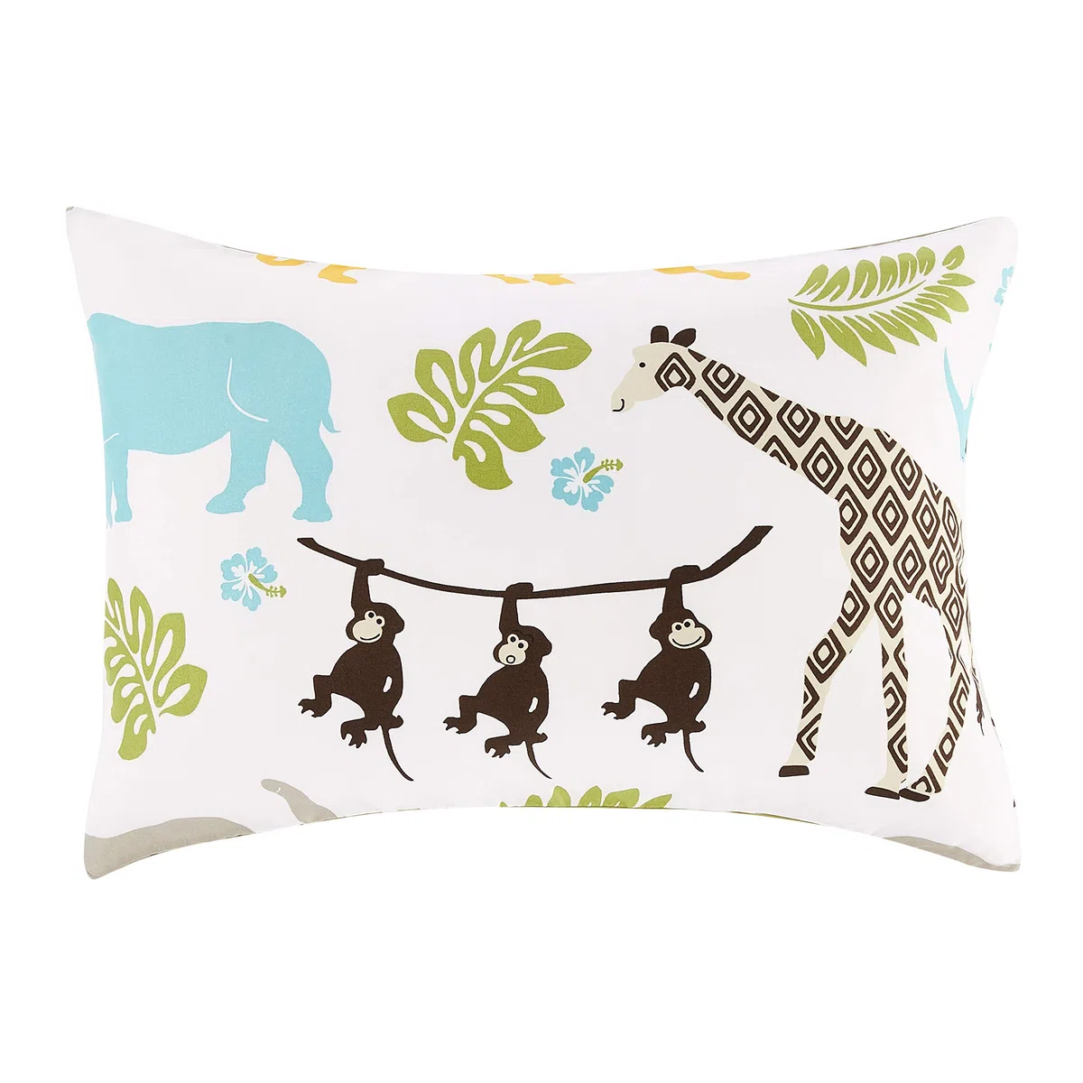 Amazon Basics Set copripiumino singolo per bambini, in microfibra, 2 pezzi, con copripiumino 100 x 135 cm e 1 federa da 40 x 60 cm, con stampa animalier