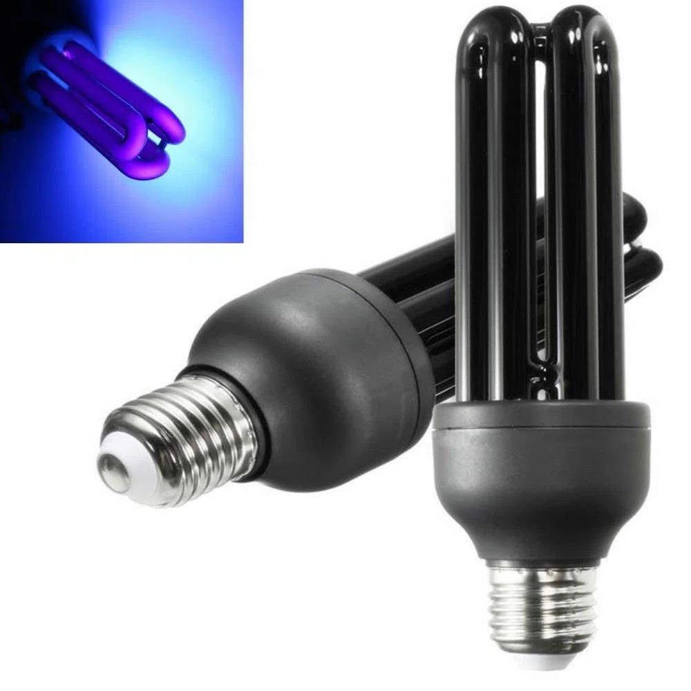 DOBO E27 3U 26W Lampadine UV con Effetto Fluorescente 2-Pezzi