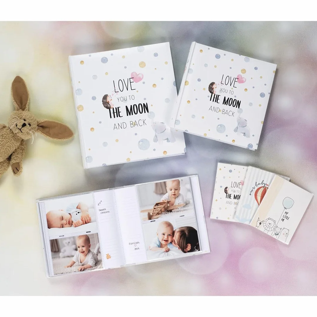 Hama Album A Libro To The Moon, 29 x 32 cm, 60 Pagine, Max: 300 Foto da 10 x 15 cm, Standard, Multicolore