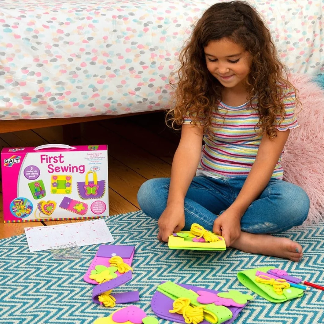 Galt Toys, First Sewing, Kids' Craft Kits, Ages 5 Years Plus