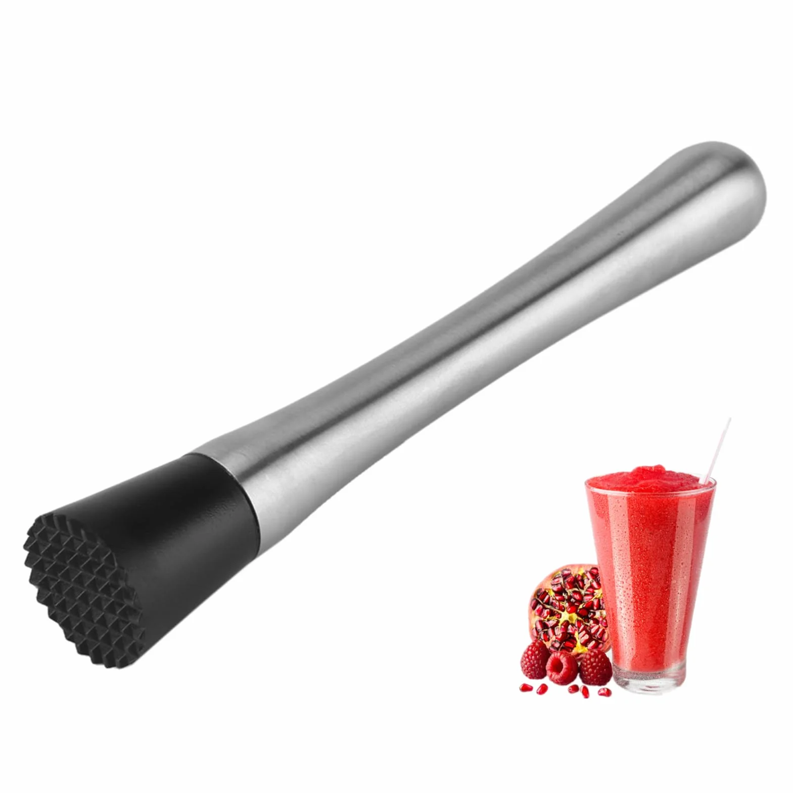 1PCS Cocktail Muddler Stainless Steel Bar Stick Mojito Masher Fruit Miscelatore Ideale Bartender Tool Barware