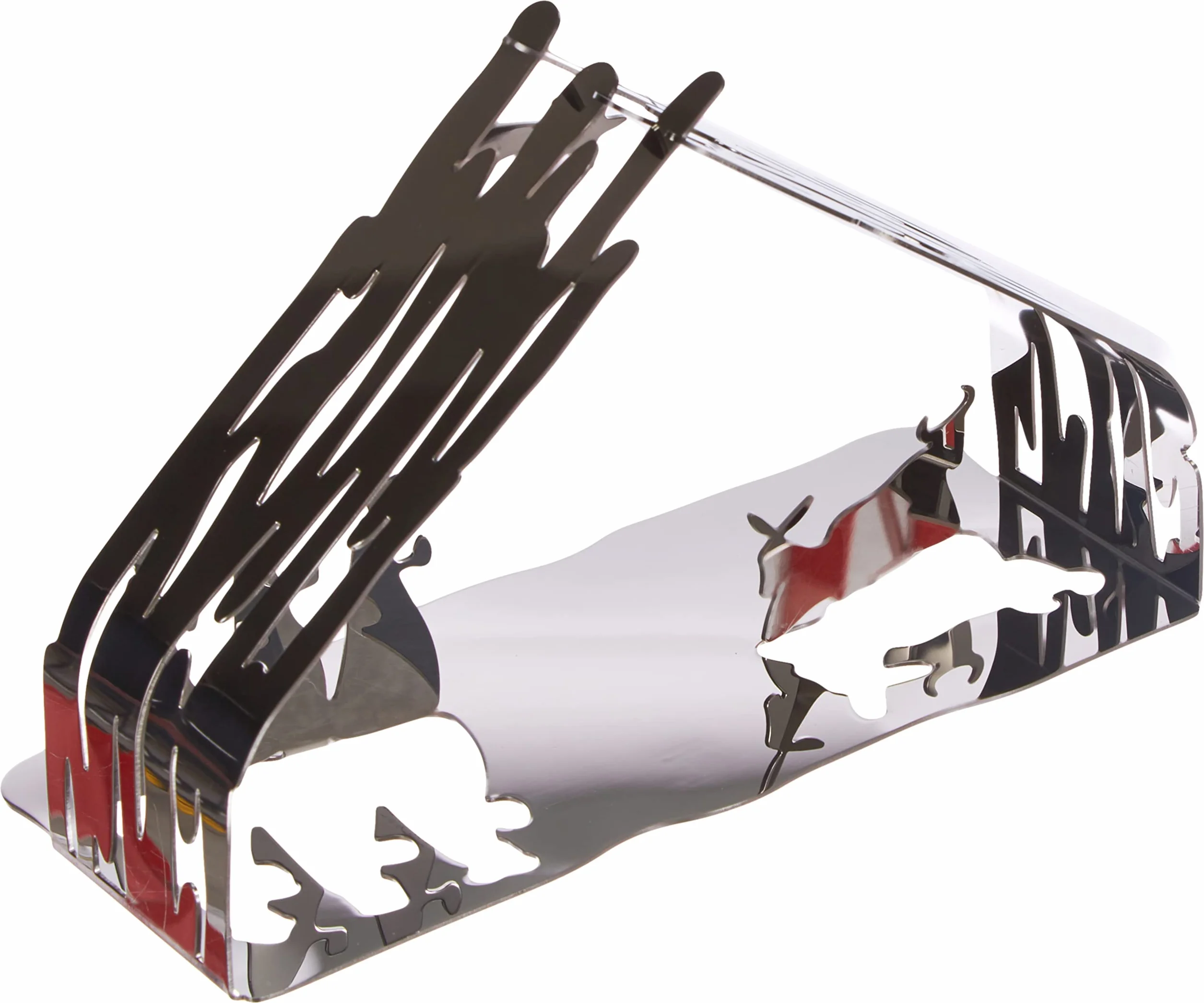 Alessi Bark Crib BM09 - Presepe di Design in Acciaio Inossidabile con Particolari Dorati, Lucido