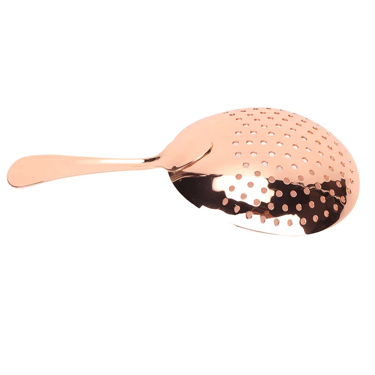 Julep Strainer, cucchiaio in acciaio inossidabile flessibile facile da pulire Applicazioni larghe per strumenti da bar per barman(Placcatura in rame)