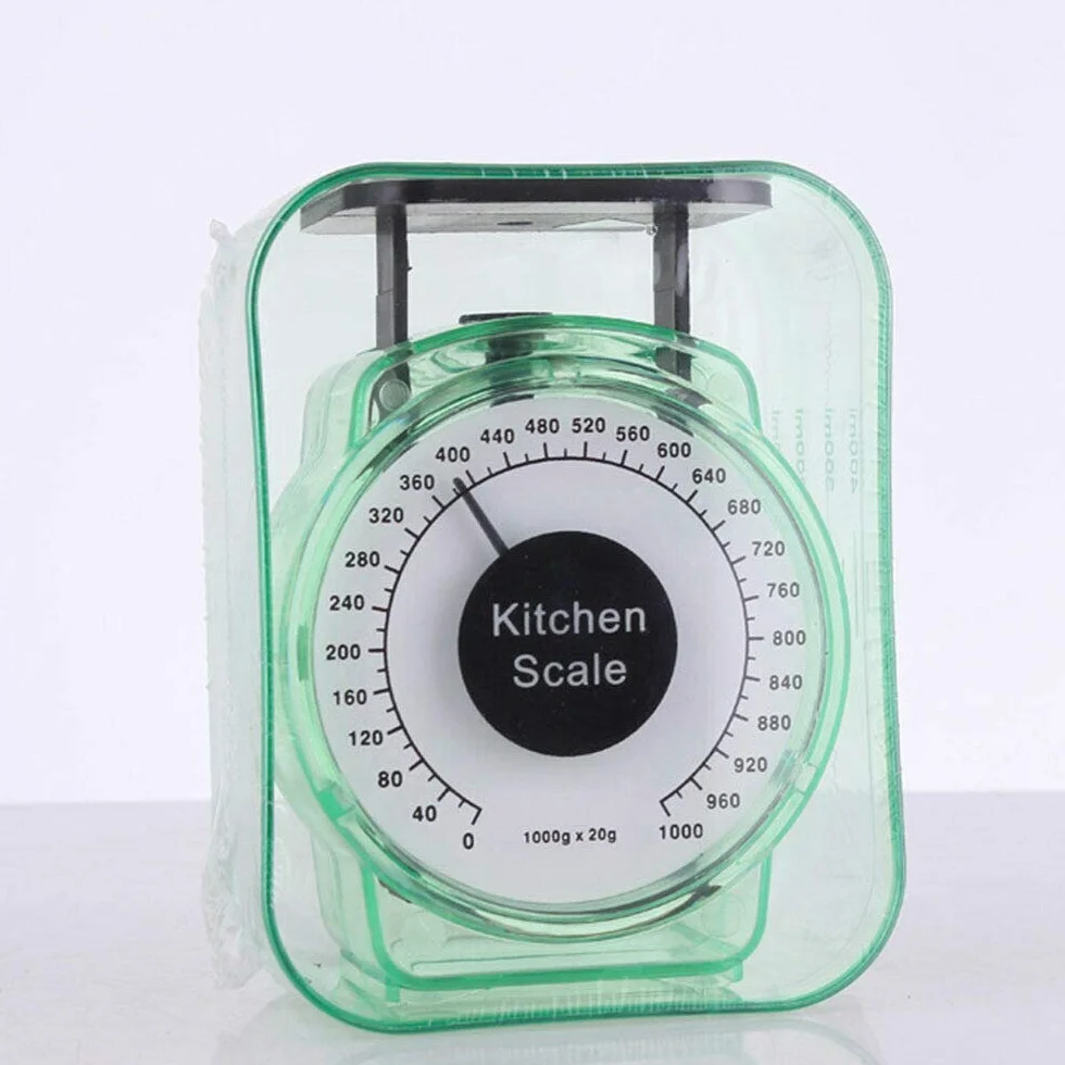 Vogueing - Bilancia meccanica da cucina, 1 kg di capacità, per cottura e cottura (colore casuale)