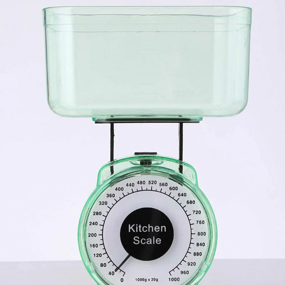 Vogueing - Bilancia meccanica da cucina, 1 kg di capacità, per cottura e cottura (colore casuale)