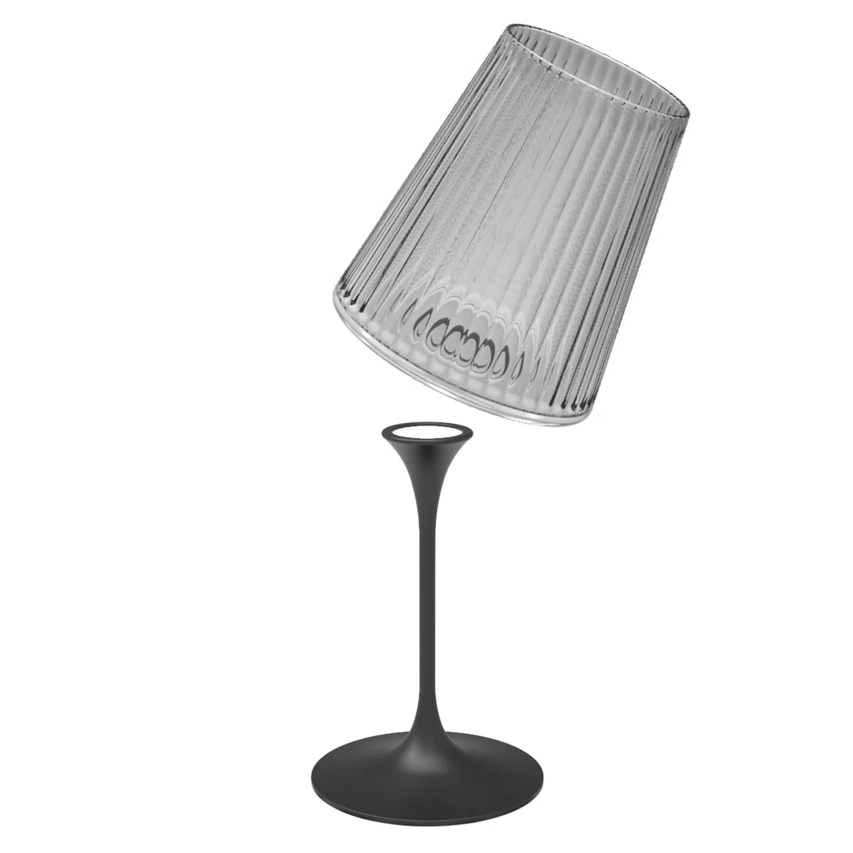 Trebonn SplitGlass Easy Design Set – 2 Steli Magnetici + 2 Coppe Modulari Trasparenti – Da Bicchiere a Calice in 1 Click – Infrangibile, Salvaspazio, Lavabile in Lavastoviglie