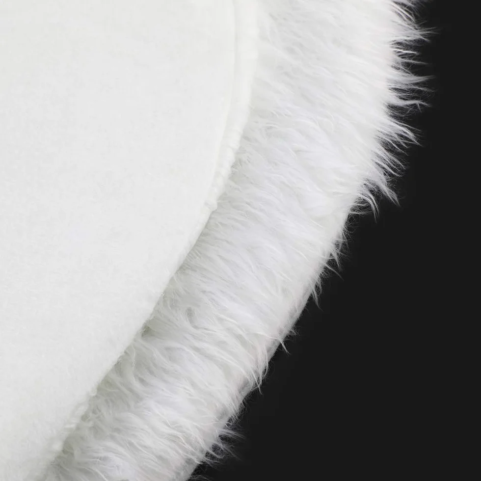 HOWAF Gonna Albero di Natale 78CM/31 Pollici Tappeto Albero di Natale Bianco Peluche Copri Base albero natale Sotto per Decorazioni Natalizie