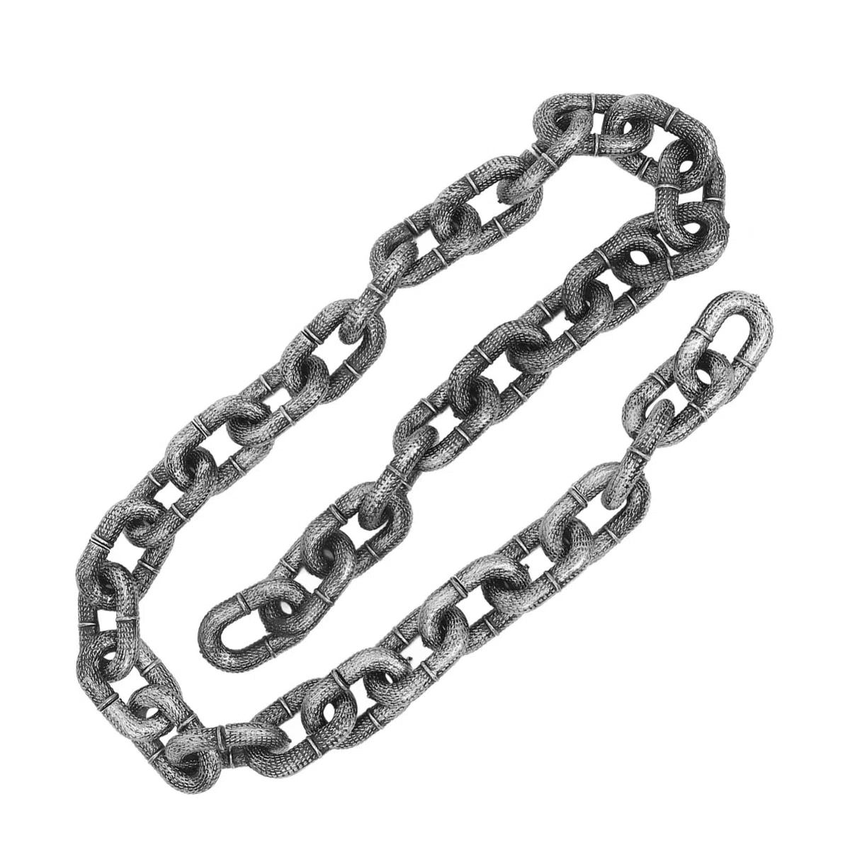 Catena di Simulazione di Halloween per Cani, Decorazione Divertente e Leggera in Pvc Argento, Adatta per Spettacoli e Eventi a Tema Halloween