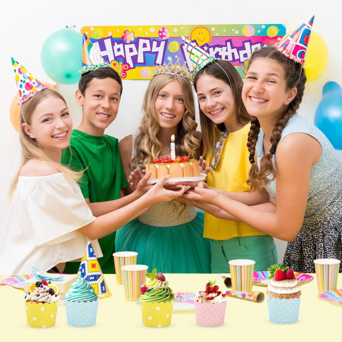 150 pirottini di carta per muffin cupcake, cupcake, pirottini per cupcake, muffin in carta, per matrimoni, compleanni, feste