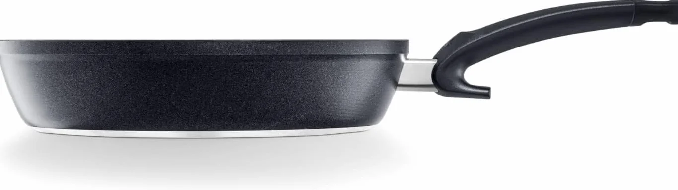 Fissler Adamant Comfort - Set di padelle, 4 pezzi, 2 padelle da 24 e 28 cm, con coperchi in vetro, padelle in alluminio rivestito, antiaderente, antigraffio, compatibile induzione