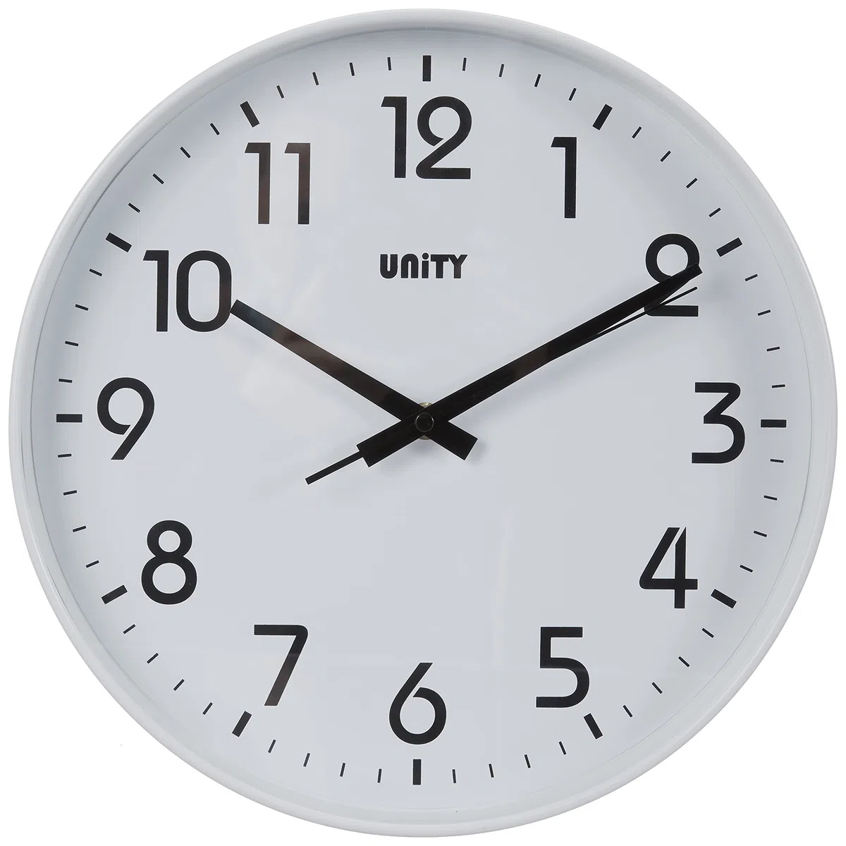 Unity Orologio da parete, Fradley, Silenzioso, Moderno, Bianco, 30 cm