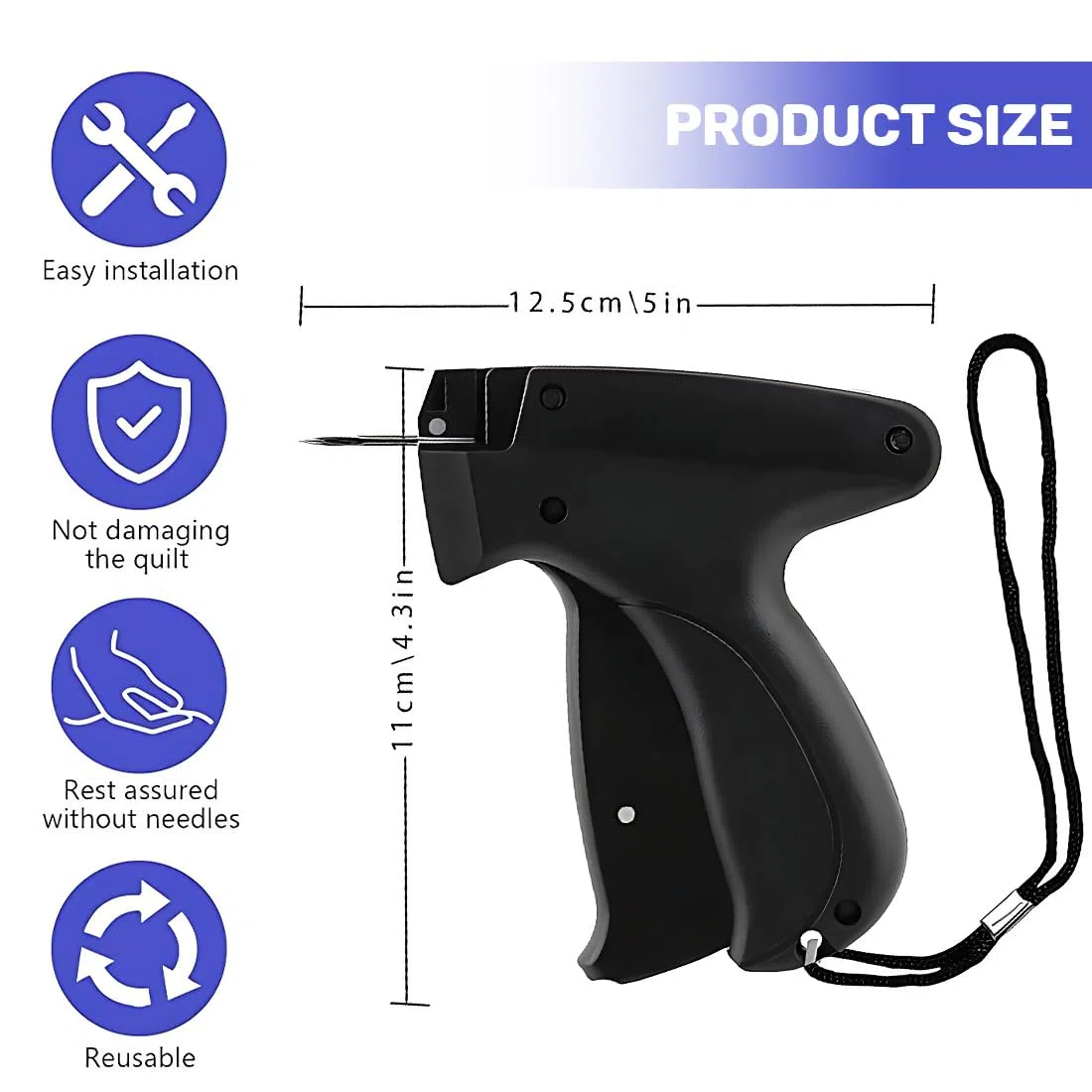 Stitchs Quick Fixer per vestiti | Macchina da cucire a mano | Pistola a micropuntura per vestiti | Fissatore rapido per vestiti | Mini Quick Repair Garment Cucito | Quick Clothing Fixer quick