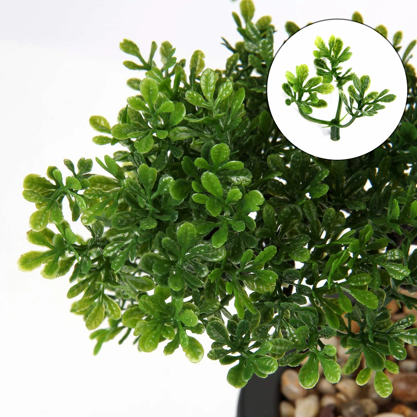 Briful Bonsai artificiale da 35,8 cm, pianta finta, bonsai giapponese in vaso, albero di cedro bonsai, per interni ed esterni, decorazione per hotel, casa, ufficio