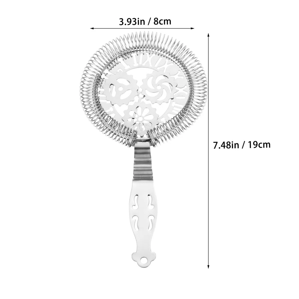 Amosfun 1pezzi Filtratore Inossidabile Per Cocktail Strainer Per Barman Design e Facile Accessorio Bar Per Per Cocktail e Mixing Glasses