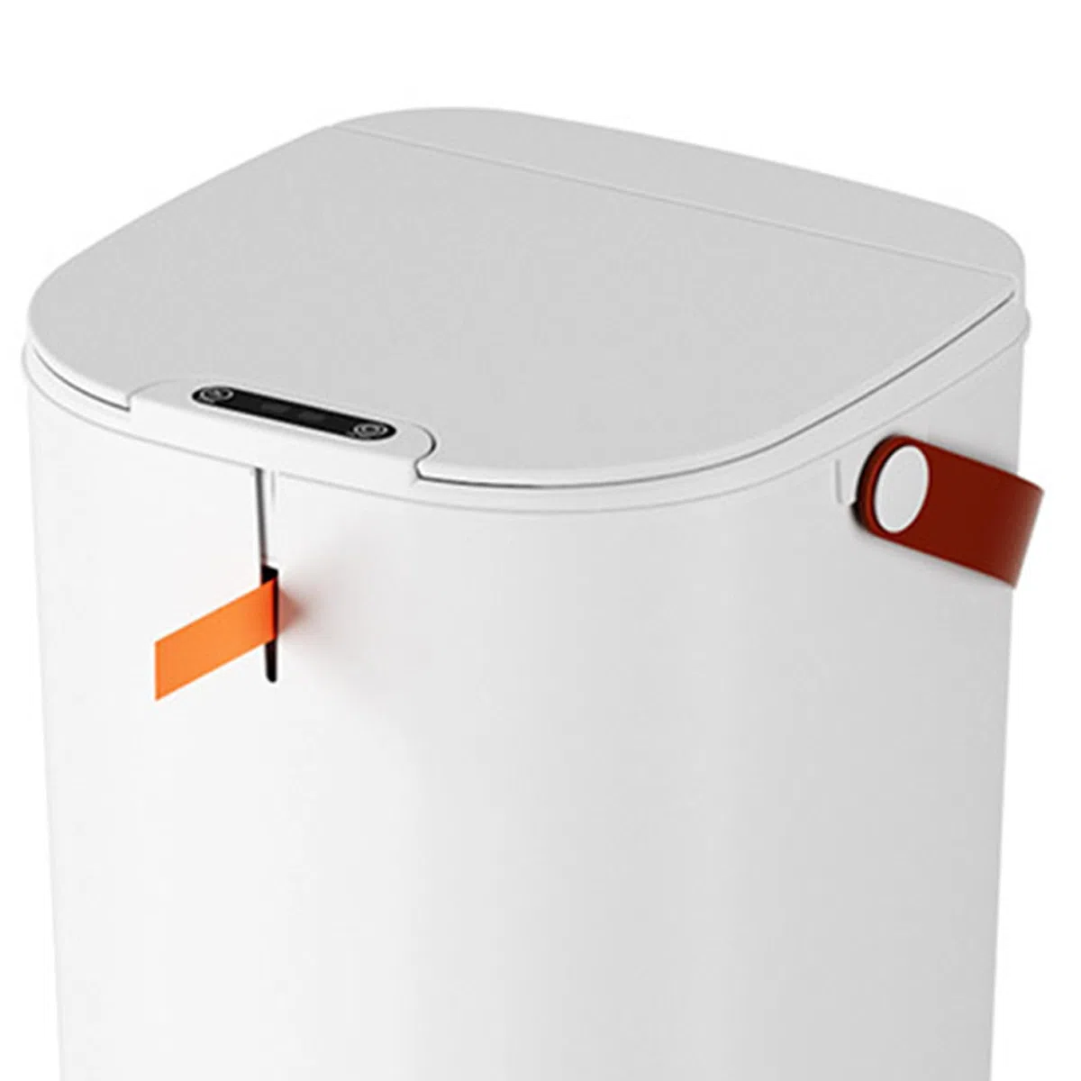 Tyenaza Pattumiera da bagno con sensore di movimento automatico con coperchio, pattumiera touchless a induzione da 20 litri per bagno (White)