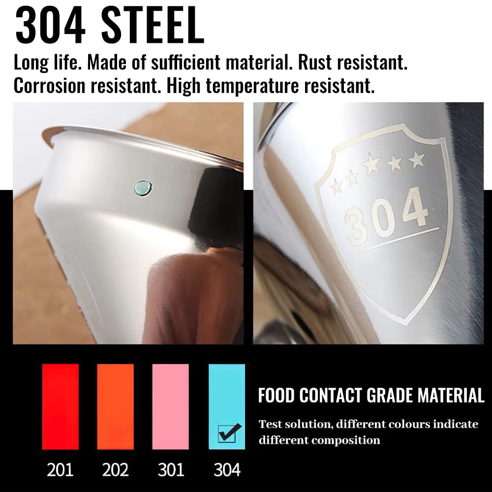 Imbuto da Cucina con filtro, XiXiRan Imbuto Acciaio Inox 304 Piccolo Medio, con Filtro Rimovibile e Spazzola per Tubi (Ø13 e Ø7,8 cm)