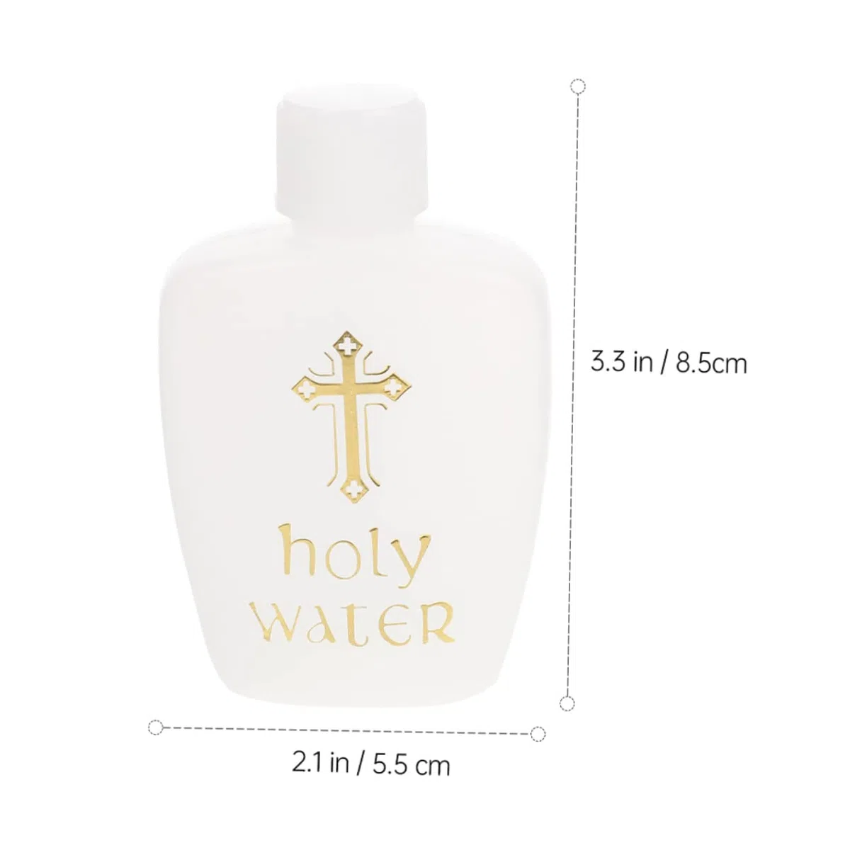 Cabilock Set Di 3 Bottiglie Per Acqua Santa Ricaricabili Bottiglie Vuote in Plastica Bianca Contenitori Per Acqua Stile Farmacia Per Decorazione E Uso Quotidiano