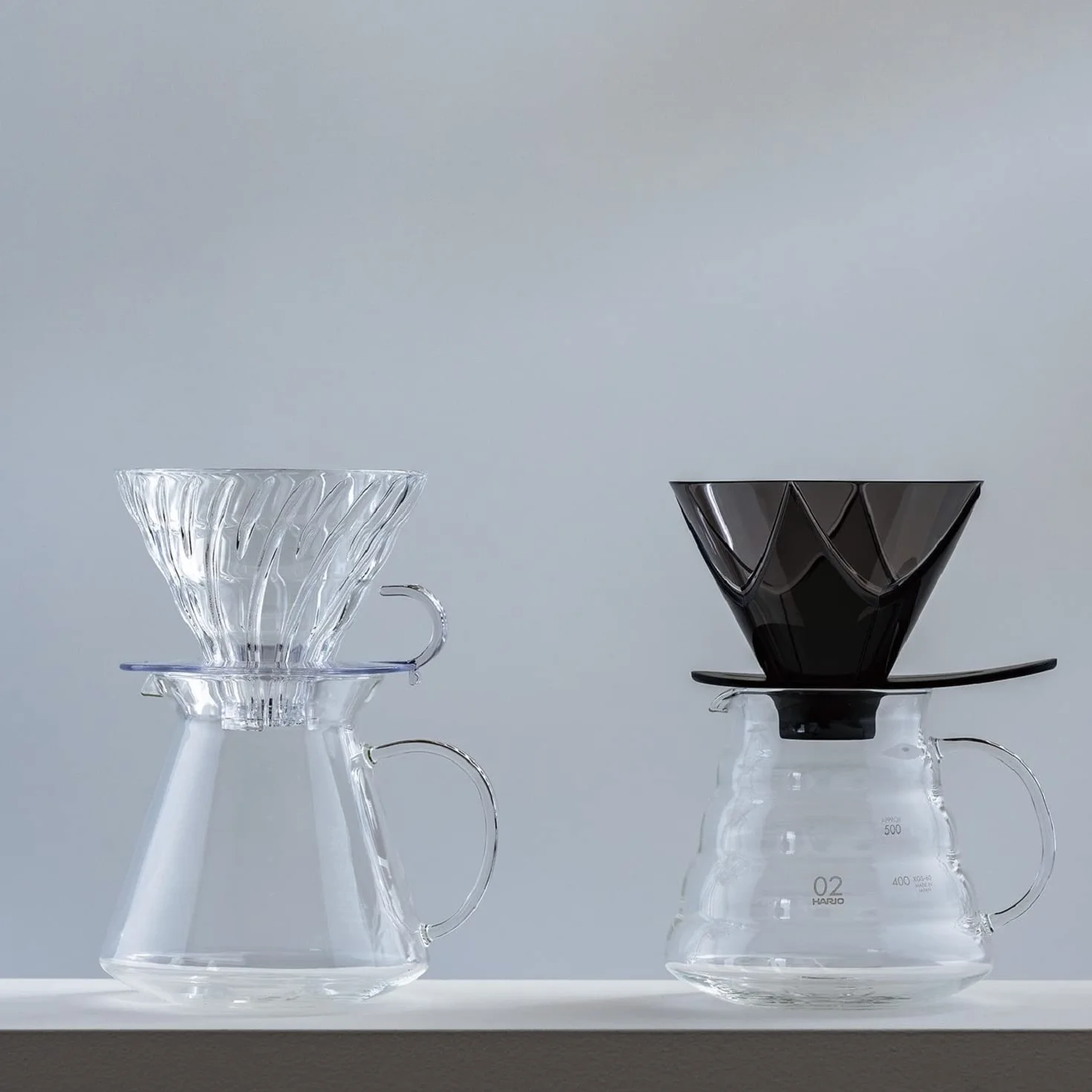 Hario V60 Mugen - Gocciolatore da caffè, colore: Nero trasparente
