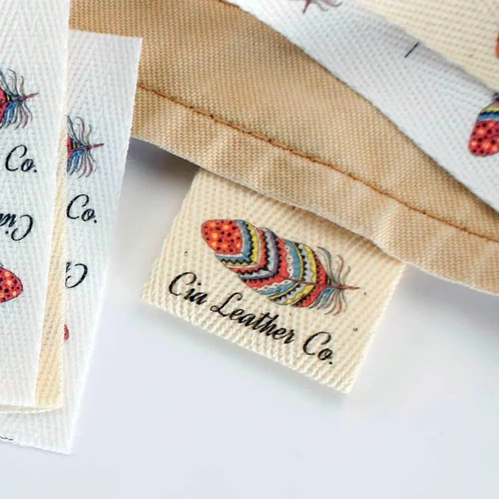 Etichette Personalizzate, Logo Personalizzato Cucire Etichette Con Nome Tessuto, 50pcs S
