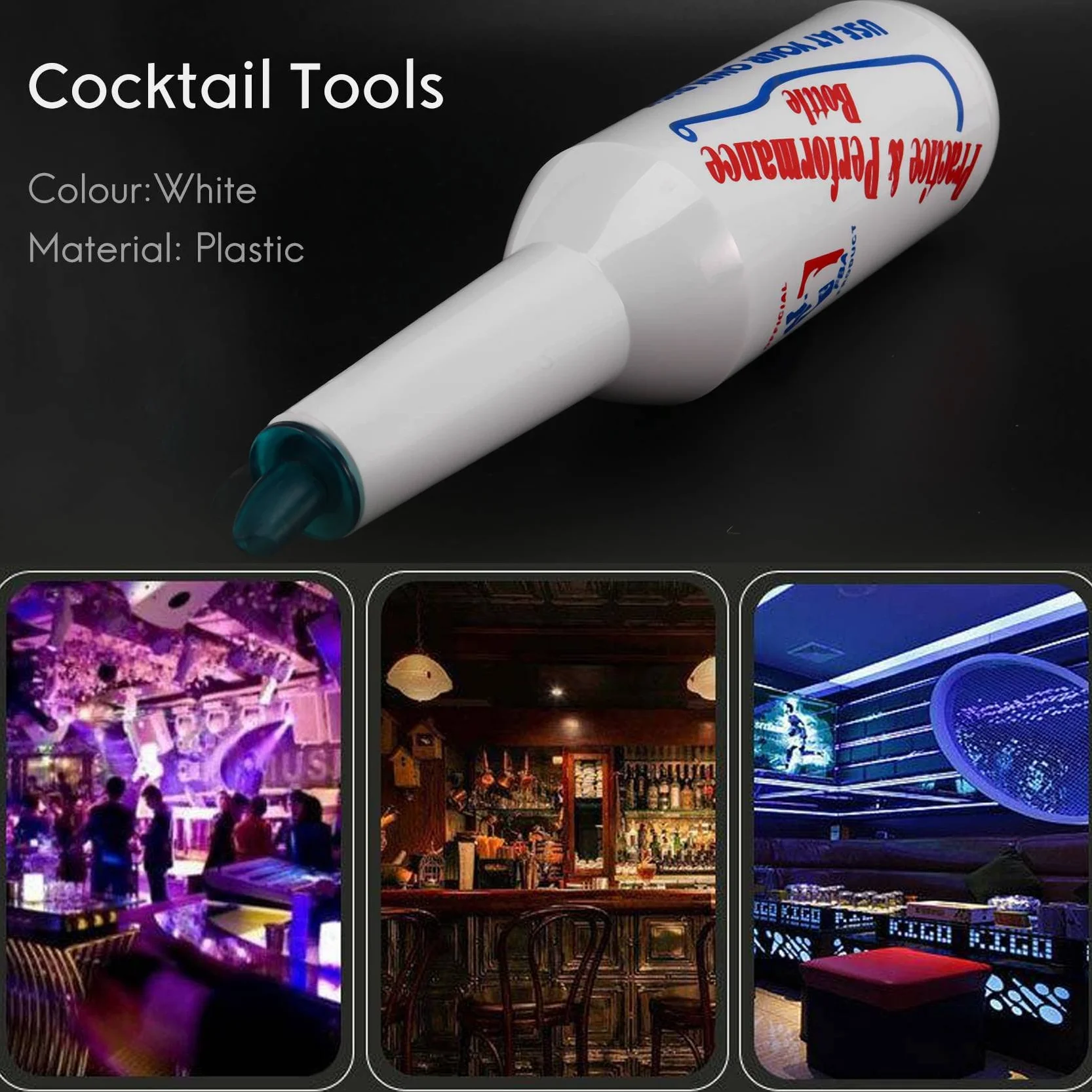 Bartender Flair Bottiglia Bartender Practice Bar Pub Bottiglia di vino Shaker