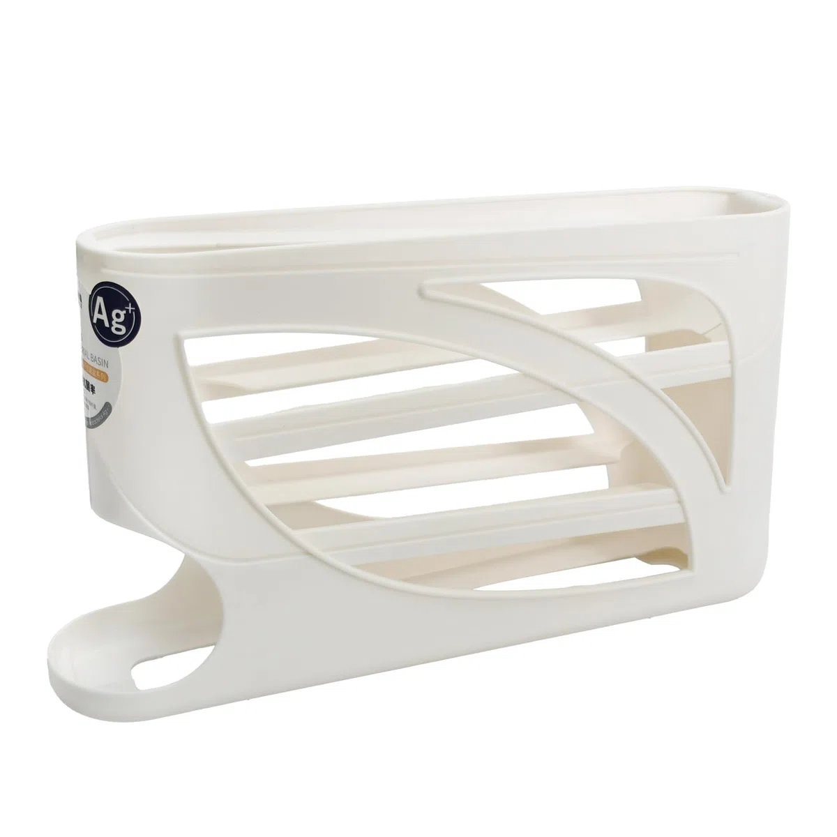 Portauova a 4 livelli per frigorifero, organizer per uova con design scorrevole, vassoio salvaspazio per 30 persone, contenitore impilabile per frigorifero e cucina (bianco)