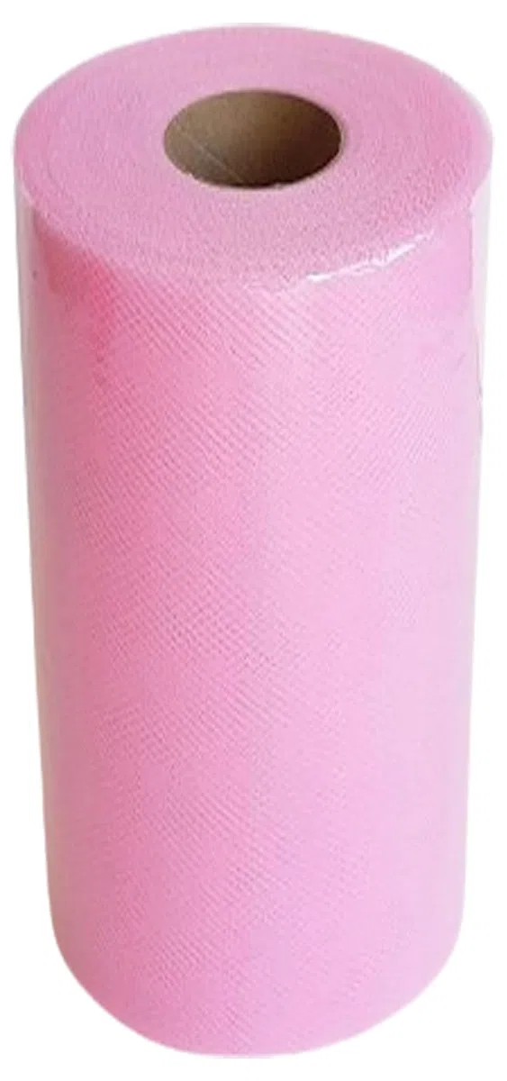 TULLE LARGHEZZA 25 CM BOBINA ROTOLO DA 100 METRI COLORE ROSA (ROSA)