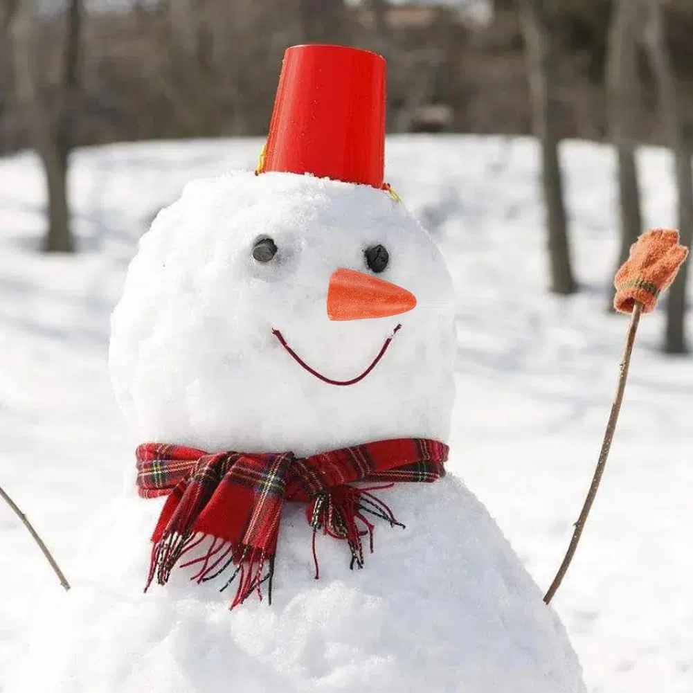 arricraft 144 Pezzi di Naso di Babbo Natale O Pupazzo di Neve in Plastica, Stili Artigianali Mini Naso di Natale Che Fa Un Pupazzo di Neve Forniture per La Costruzione di Un Pupazzo