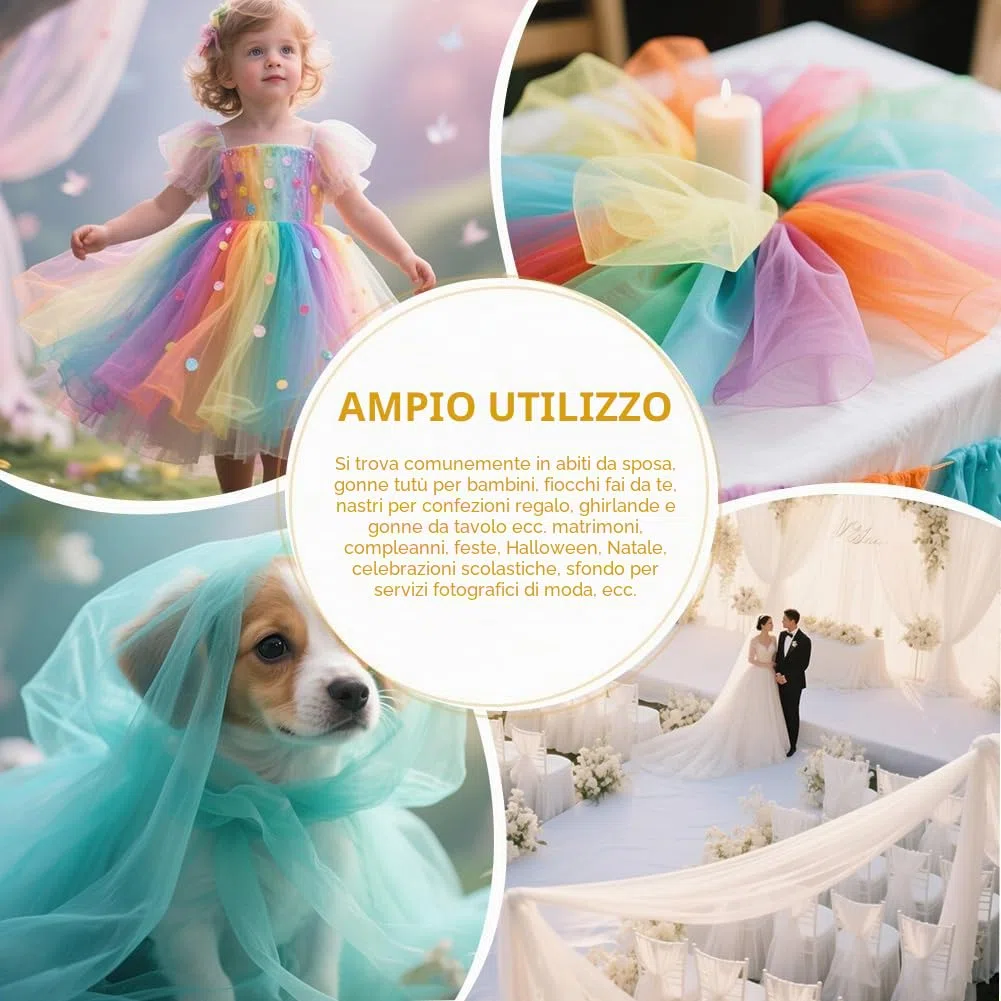 Rotolo di tulle, tessuto in tulle 30 cm x 91,5 m, tulle in tessuto, tulle per nastri, organza in tessuto, tulle per nastri per matrimoni, feste, gonne a ruota, fai da te, decorazioni, lavori manuali