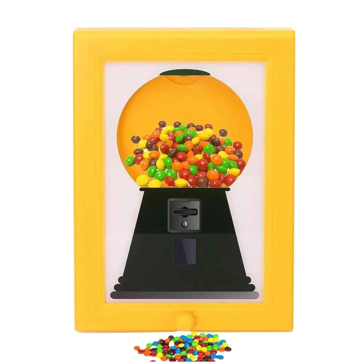 Cornice per dolciumi | Distributore gomme masticare 2 in 1 | Distributore caramelle Handys Candy Frame parete | Distributores gomme masticare creativo contenitore snack giocattolo decorazione casa