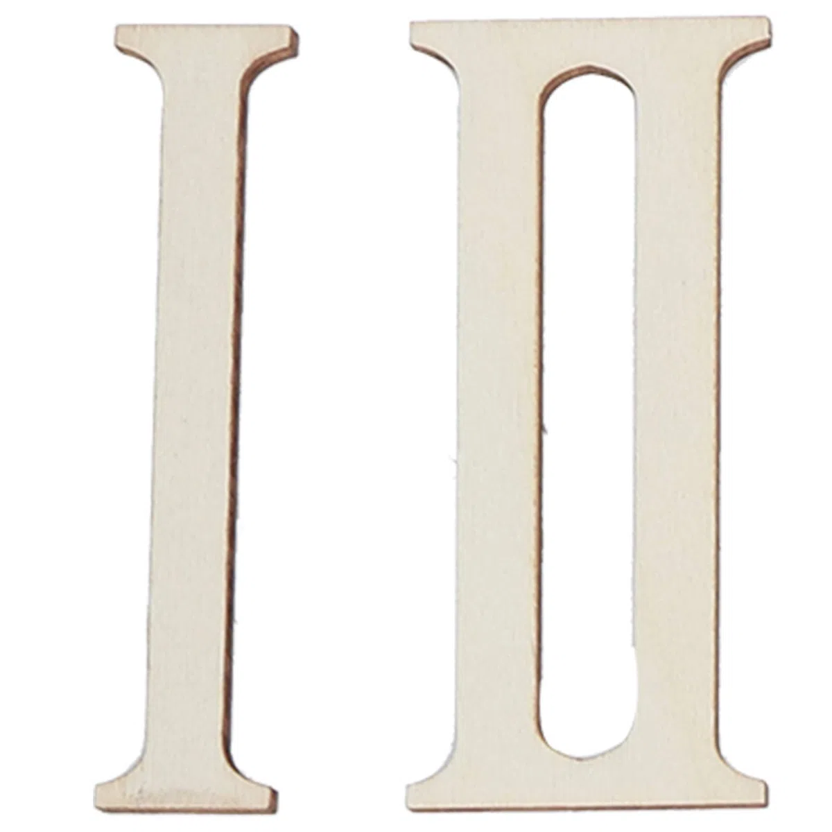 Numeri romani in legno, 12 pezzi Lettere in legno non finite Numeri romani Forme Fette di legno Numeri di orologio fai-da-te Decorazione artigianale 7CM