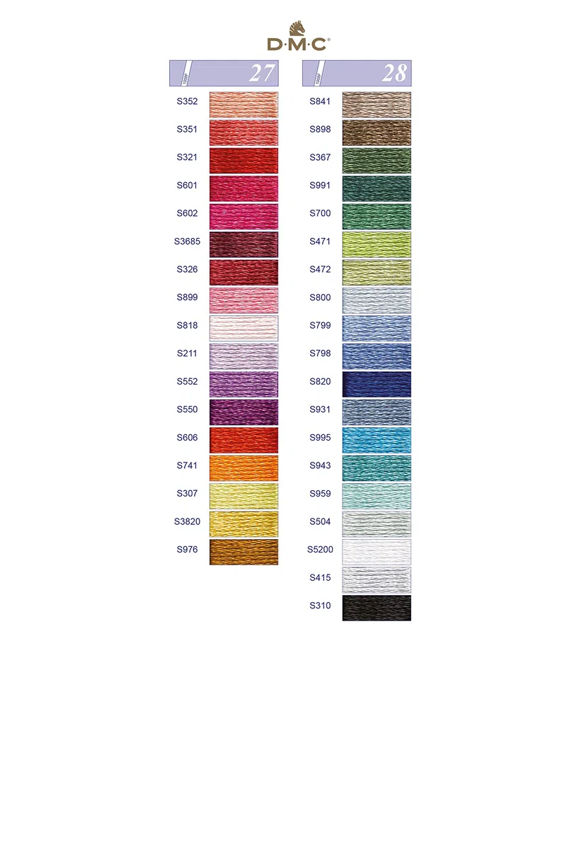 DMC - Cartella colori stampata 500 colori Mouliné + Perlé, accessorio indispensabile