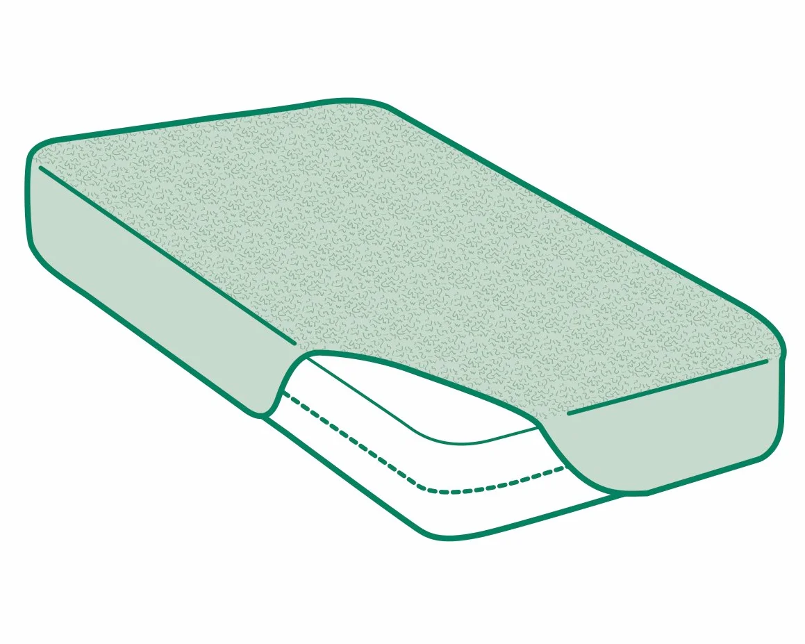 Savel - Coprimaterasso, Spugna di cotone, impermeabile e traspirante, Tessuto, bianco (80x190/200cm)