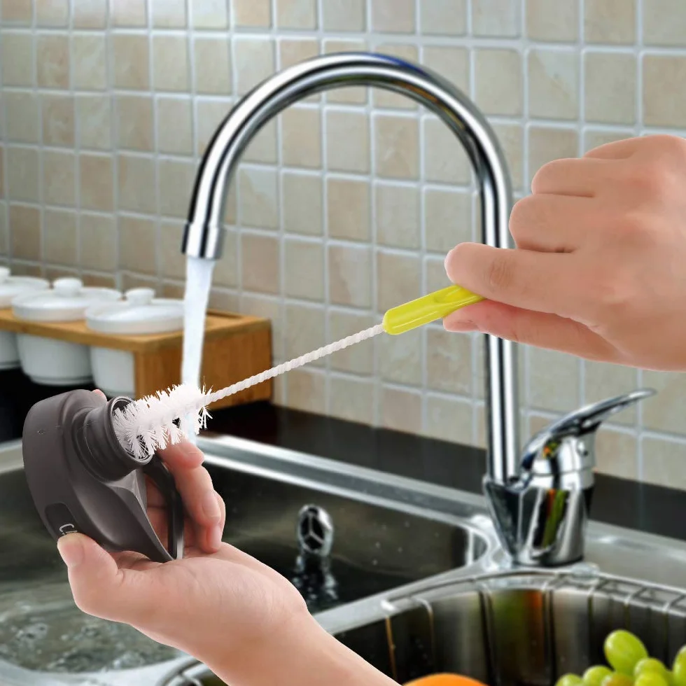 5pcs Scovolino Bottiglie, Cleaning Brush, Spazzola di Bottiglia, Bottiglia Spazzola Manico Lungo per Il Lavaggio di Birra, tè, Calderone, Caraffa Stretta Collana Bottiglie (5pack-a)