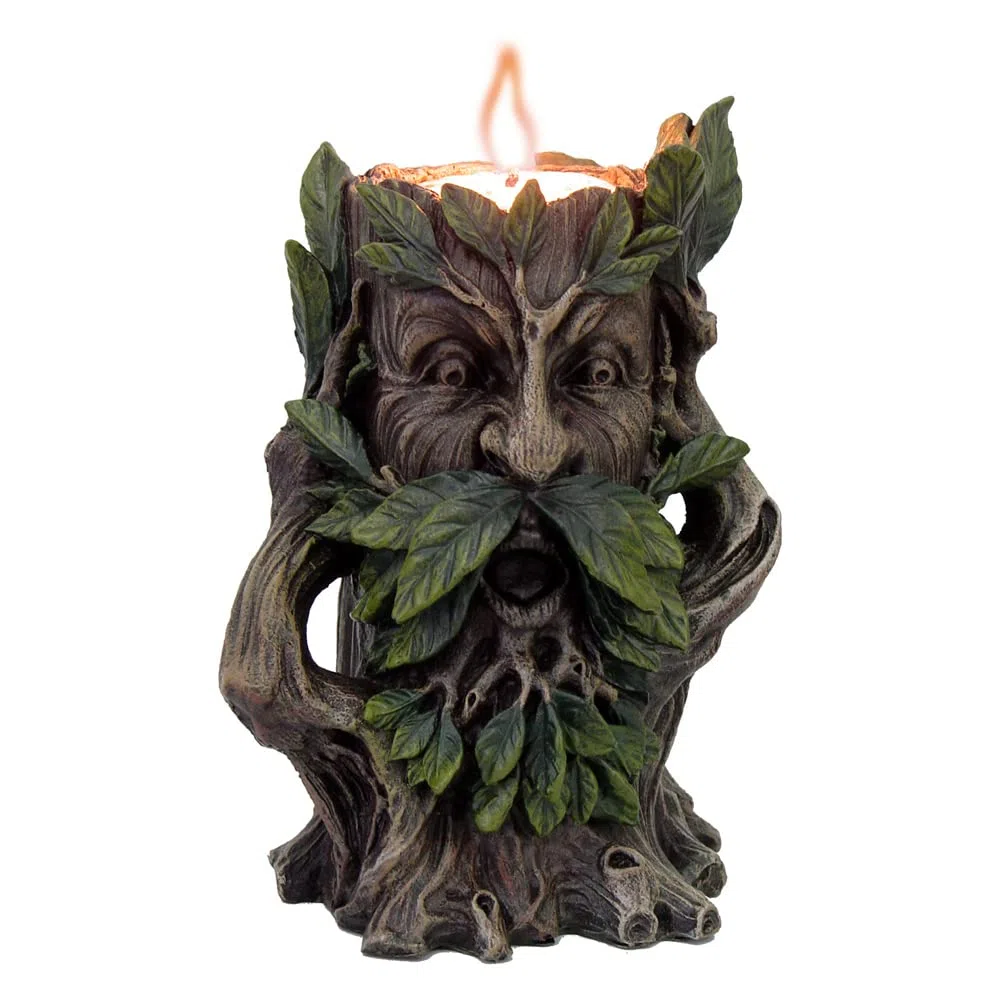 Nemesis Now Wildwood - Portacandela 18 cm, Colore: Marrone