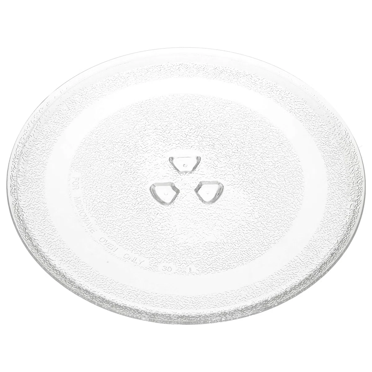Piatto universale per microonde, girevole, in vetro, con 3 fissaggi, da 245 mm